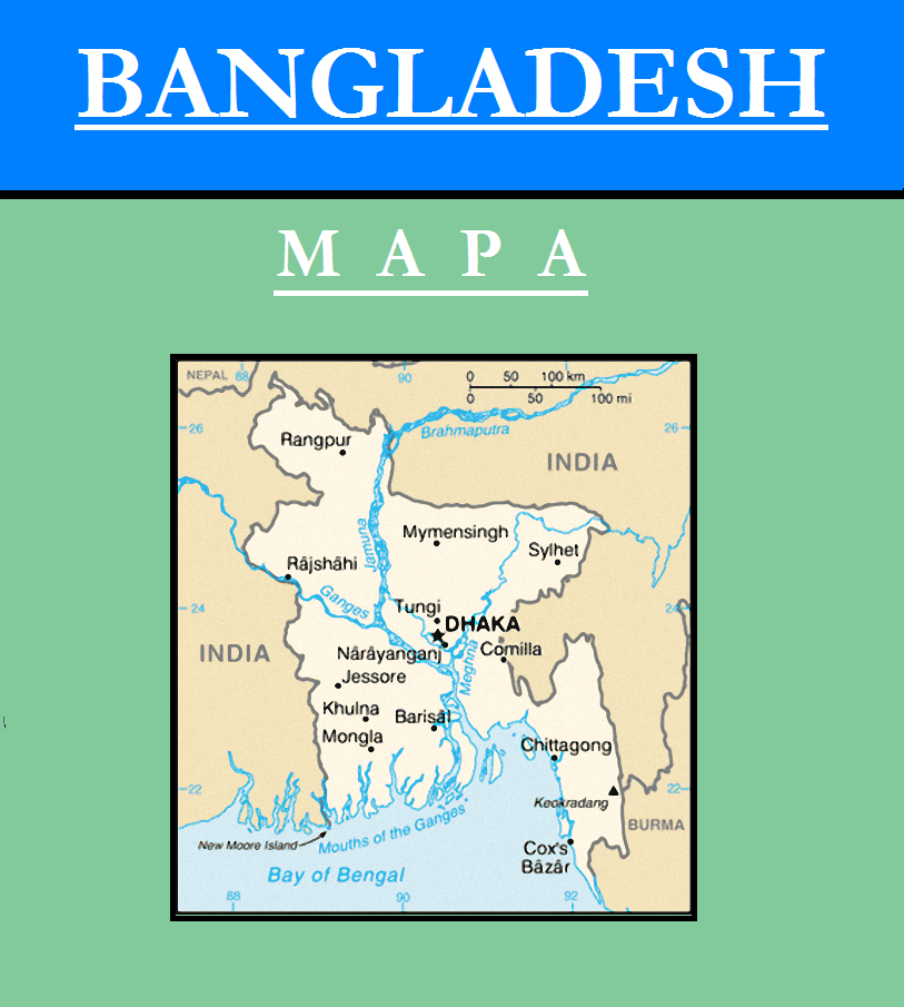 のロゴバングラデシュの地図