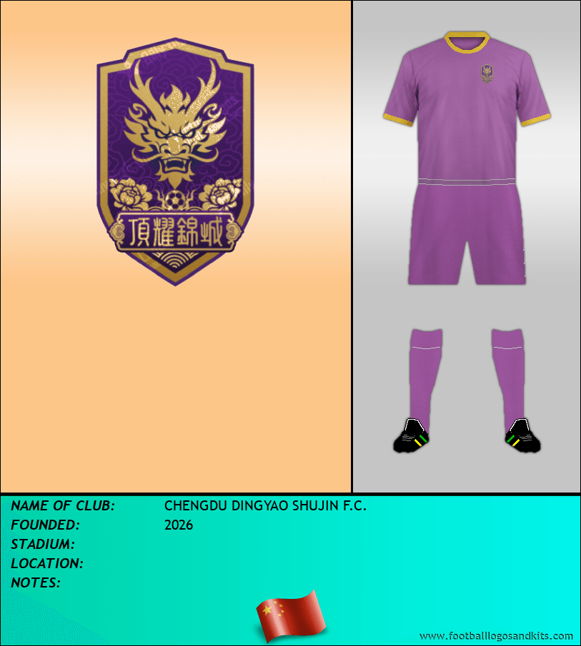 Logo of CHENGDU DINGYAO SHUJIN F.C.