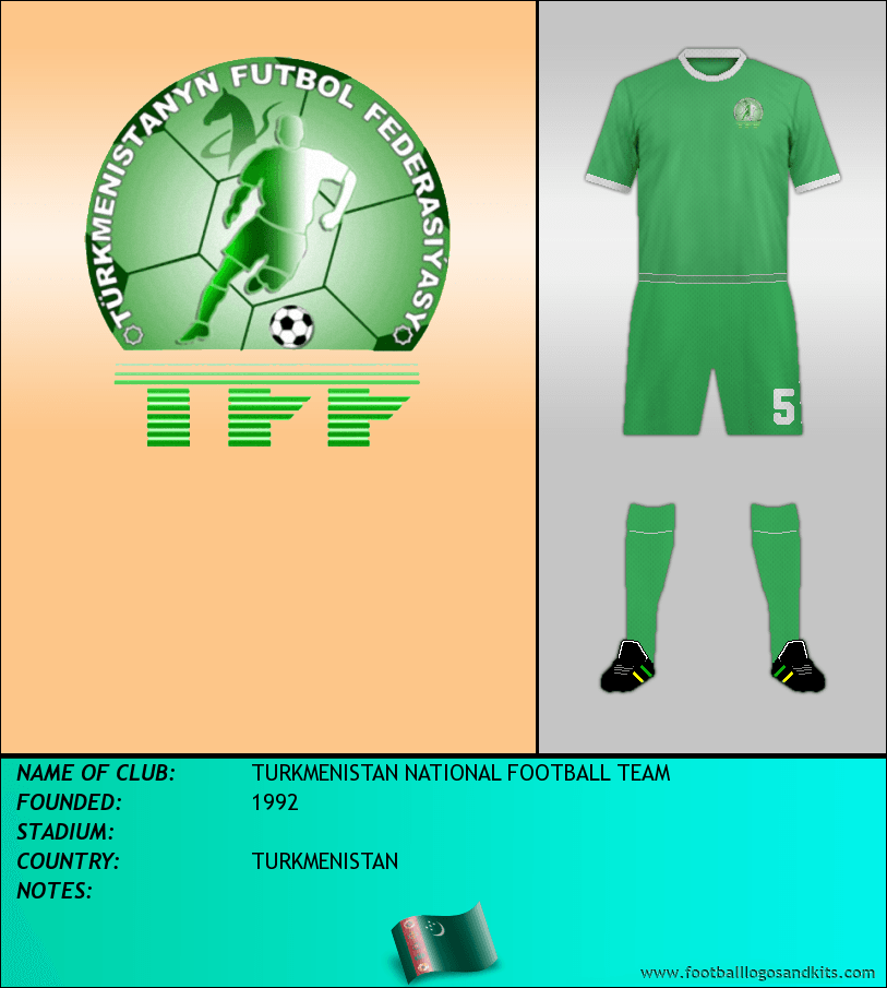 Logo of TURKMENISTAN NATIONAL FOOTBALL TEAM