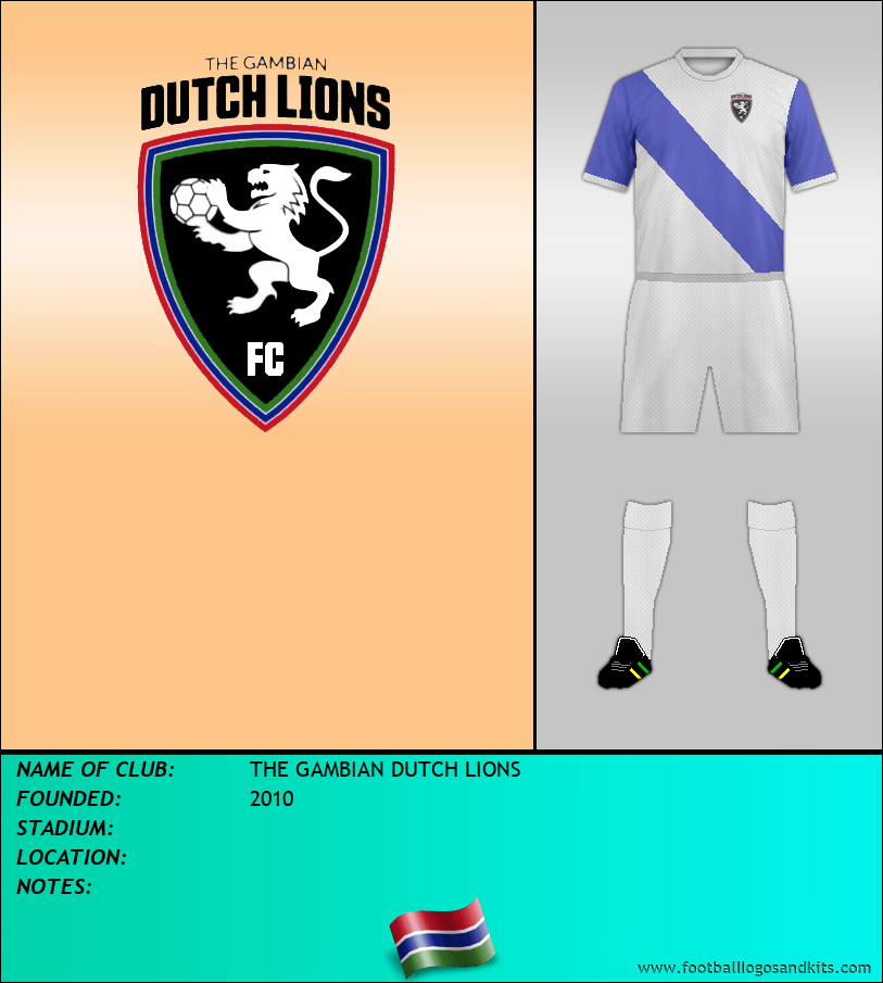 Logo of THE GAMBIAN DUTCH LIONS