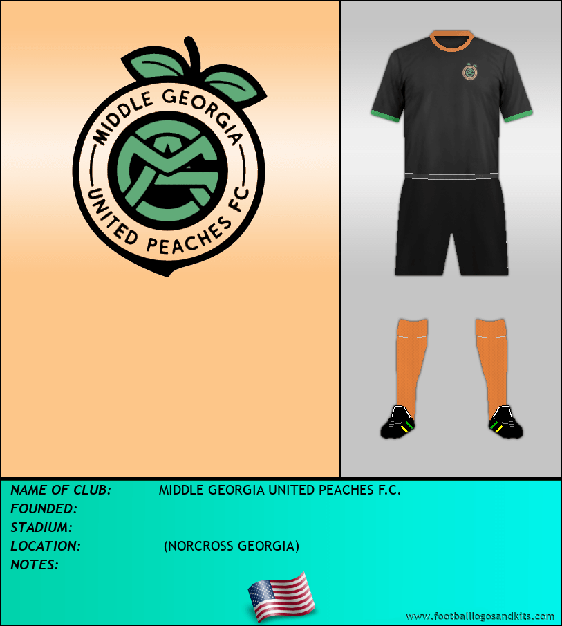 Logo of MIDDLE GEORGIA UNITED PEACHES F.C.