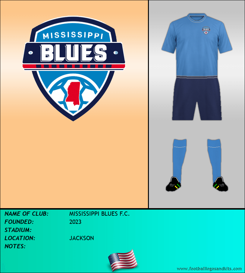 Logo of MISSISSIPPI BLUES F.C.