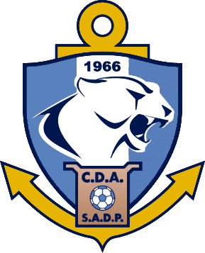 CD Antofagasta logo, grass texture, Chilean football club