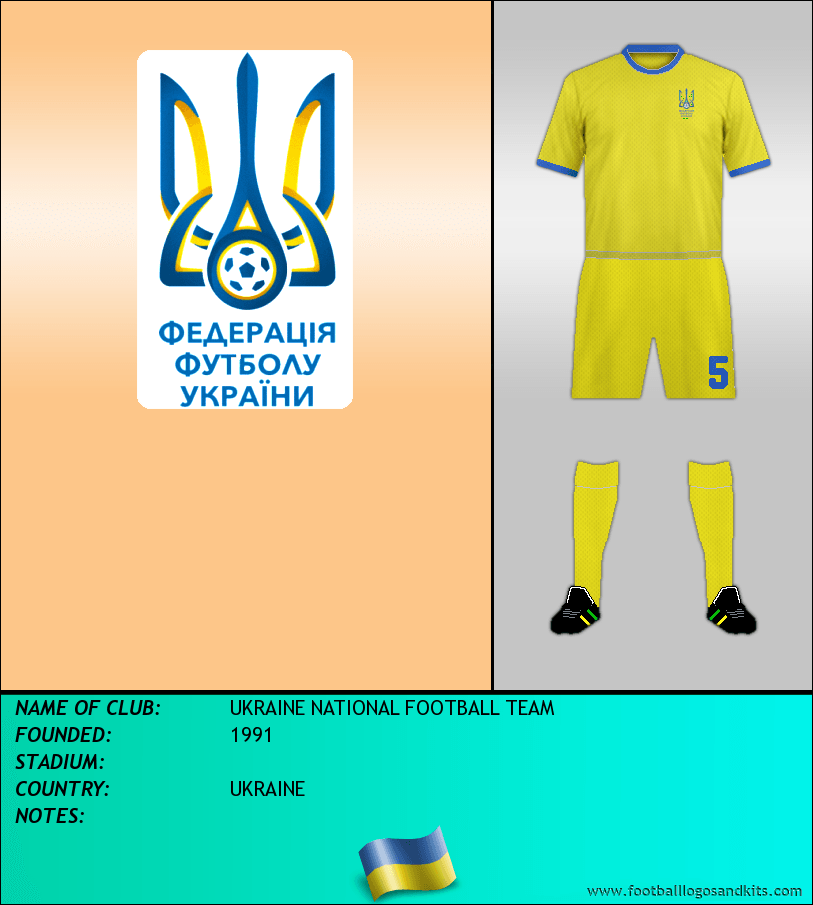 Logo of UKRAINE NATIONAL FOOTBALL TEAM